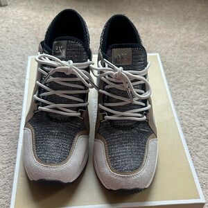 Michael Kors Men's Black, White, and Tan Sneakers